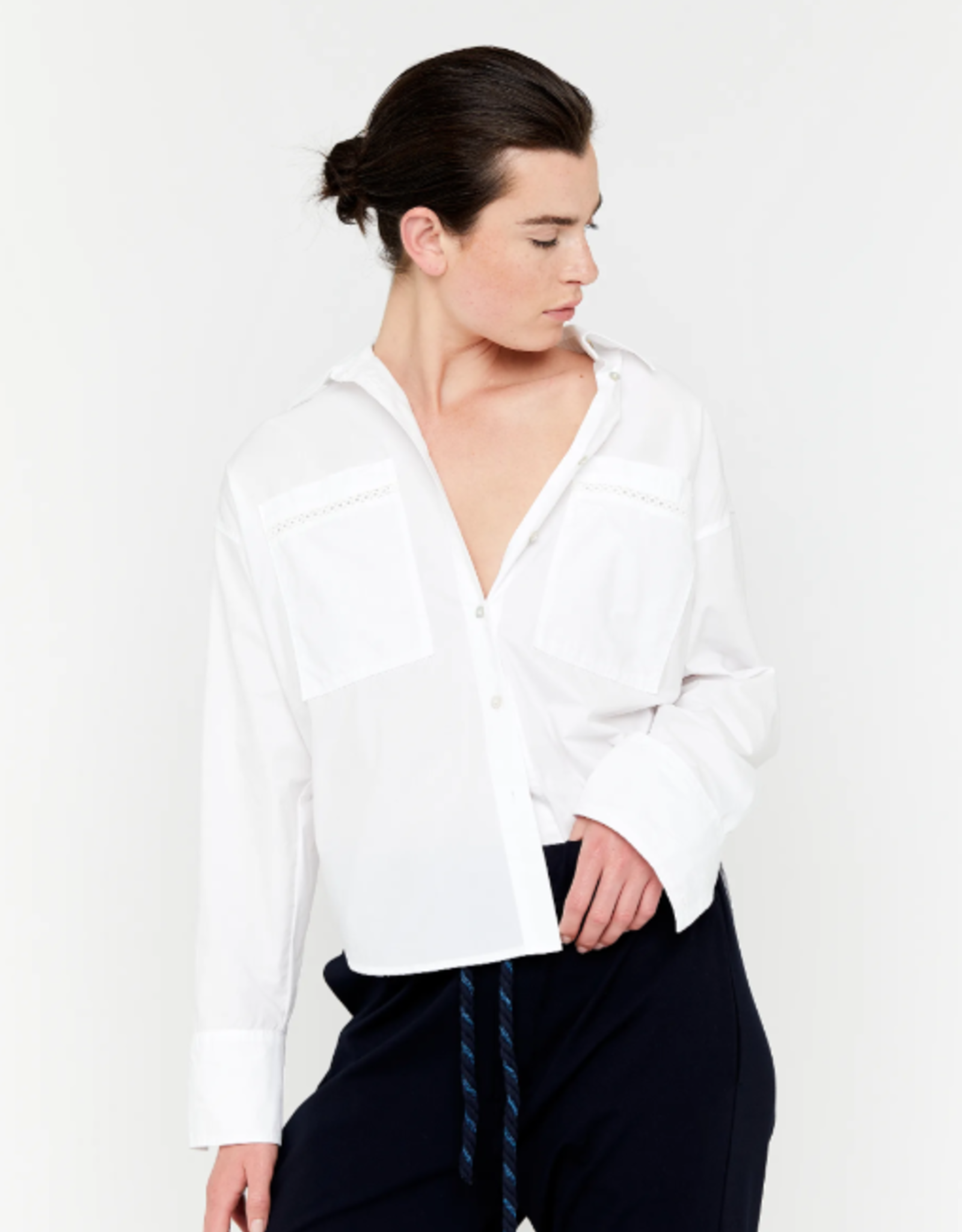 Bellamy Selma Blouse Festoon Steek Wit