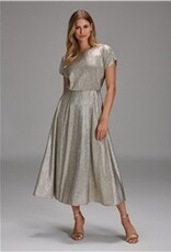 Swing Cocktailjurk Midi KM Goud