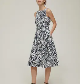 PENNYBLACK Jurk Valance Print Navy Wit
