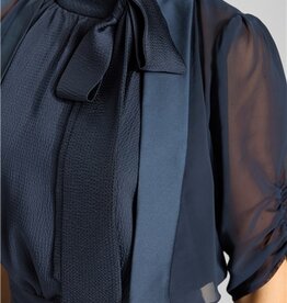 Swing Bolero Chiffon Pofmouw Navy