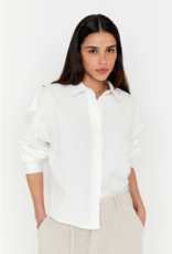 Anna Blue Sam Witte oversized Blouse