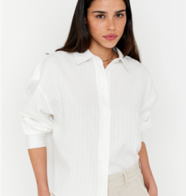 Anna Blue Sam Witte oversized Blouse