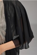 Swing Stola  Cape Chiffon Black