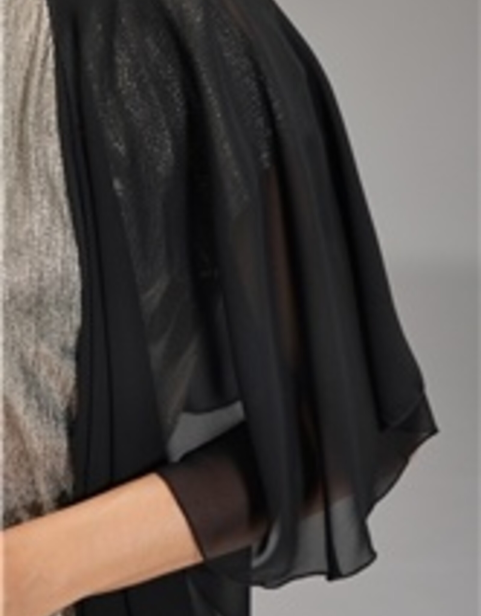Swing Stola  Cape Chiffon Black