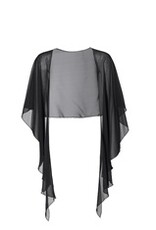 Swing Stola  Cape Chiffon Black