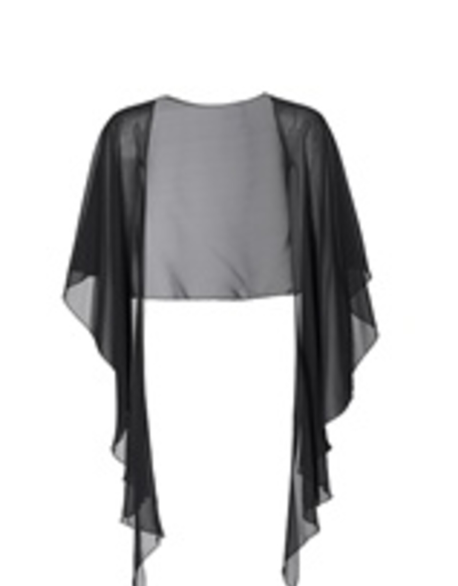 Swing Stola  Cape Chiffon Black