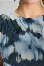 Swing Jurk Mouwloos Mesh Print Navy Multi