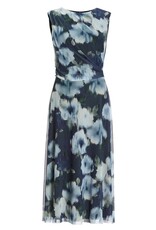 Swing Jurk Mouwloos Mesh Print Navy Multi