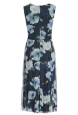 Swing Jurk Mouwloos Mesh Print Navy Multi