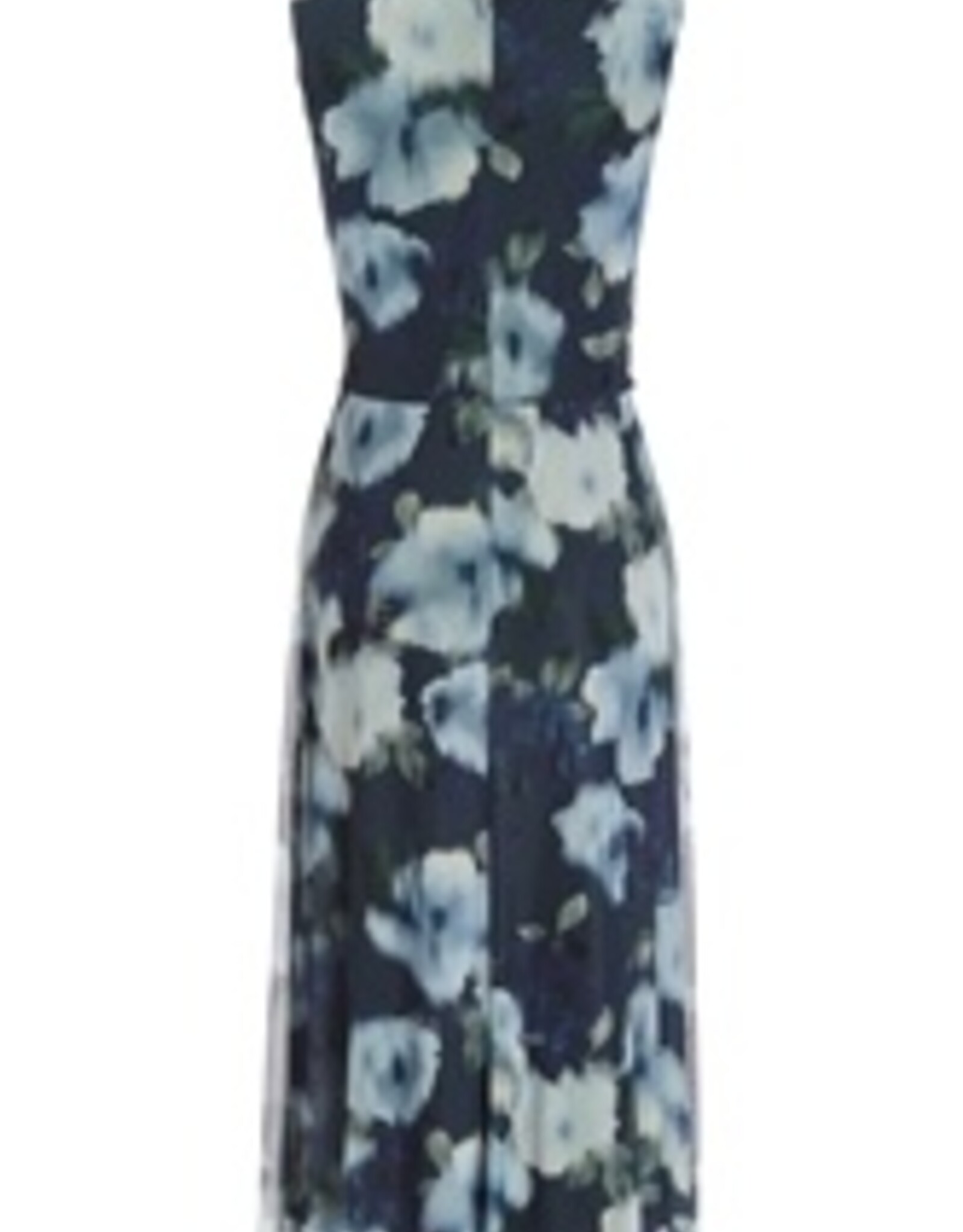 Swing Jurk Mouwloos Mesh Print Navy Multi