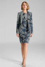 Swing Blazer Print Bloem Streep Timeless Blue