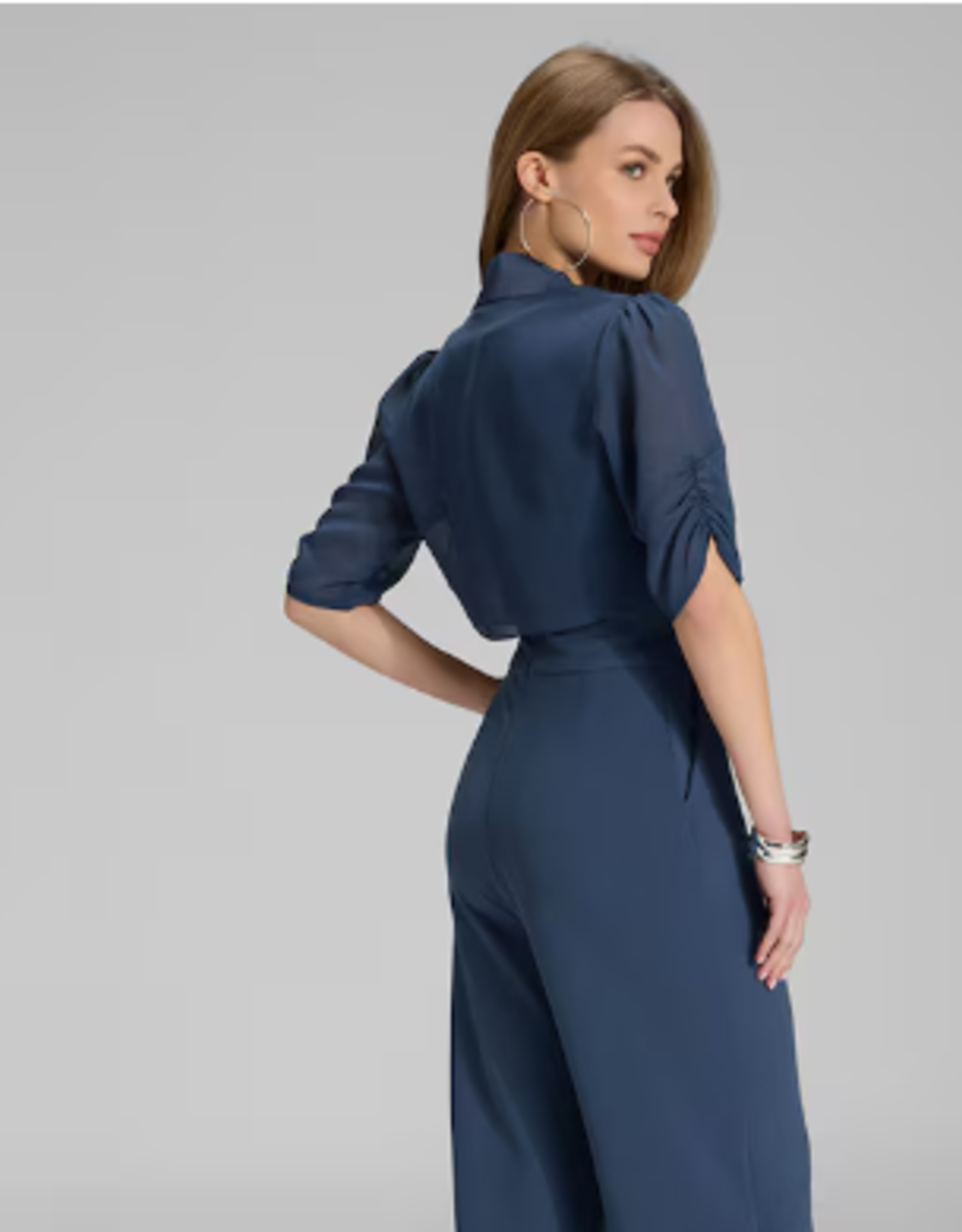 Swing Bolero Chiffon Pofmouw Timeless Blue