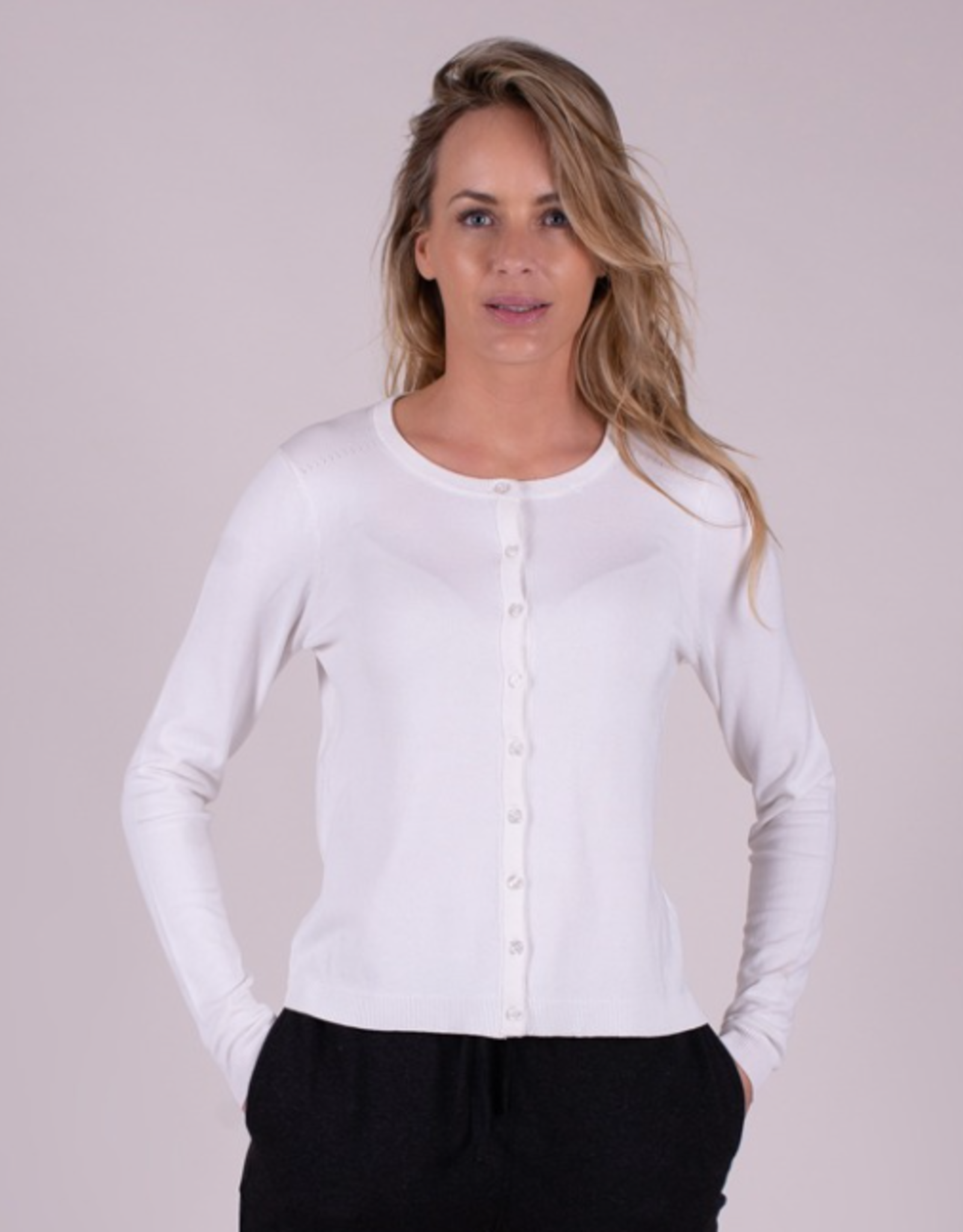 The Clothed Hanoi Vestje R.Hals Wit