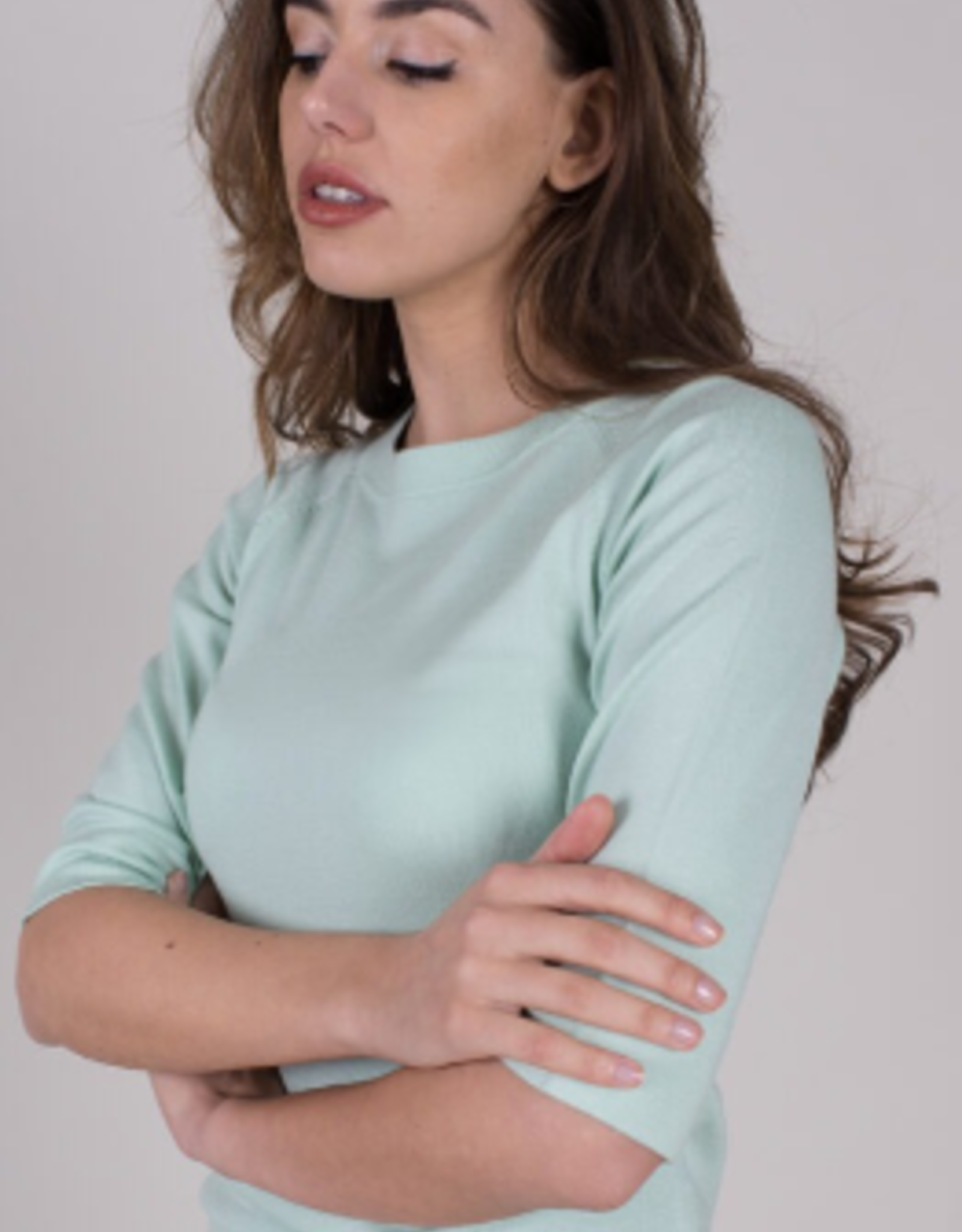The Clothed Pullover Moscow Ronde Hals Spray Mint