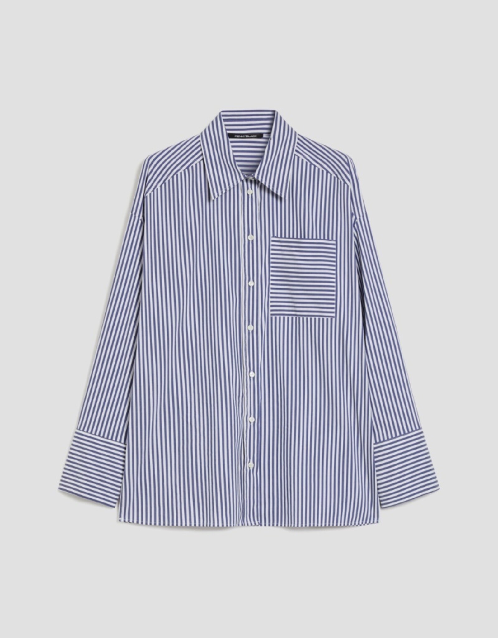 PENNYBLACK Blouse Martina Navy Witte Streep