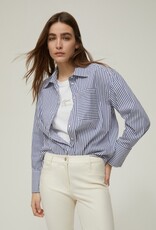 PENNYBLACK Blouse Martina Navy Witte Streep