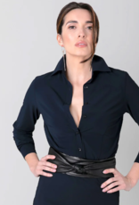 JapanTKY Blouse Ayaka Closed  Dark Blue