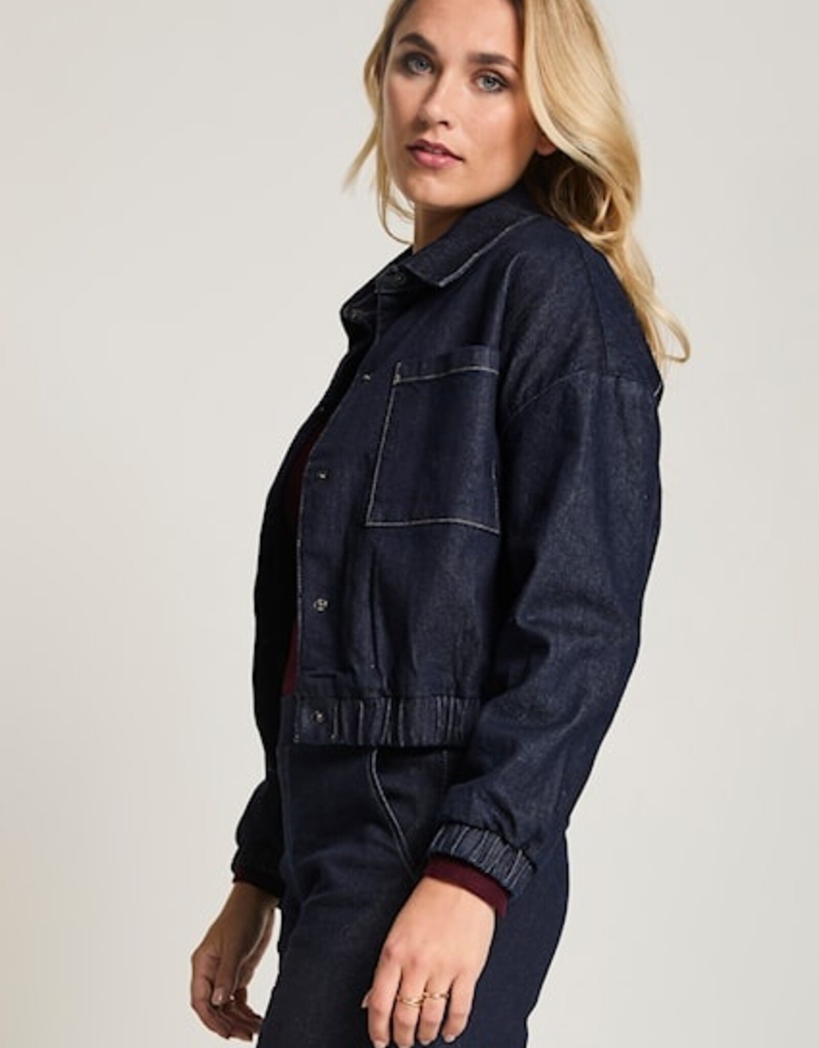 Para MI Lynn Jeans Jacket Indigo Bleu