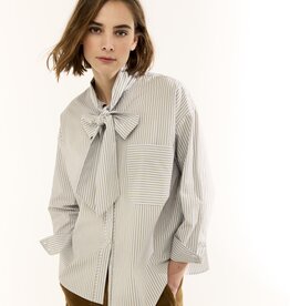 JcSophie Jody Blouse Blue/Brown Stripes