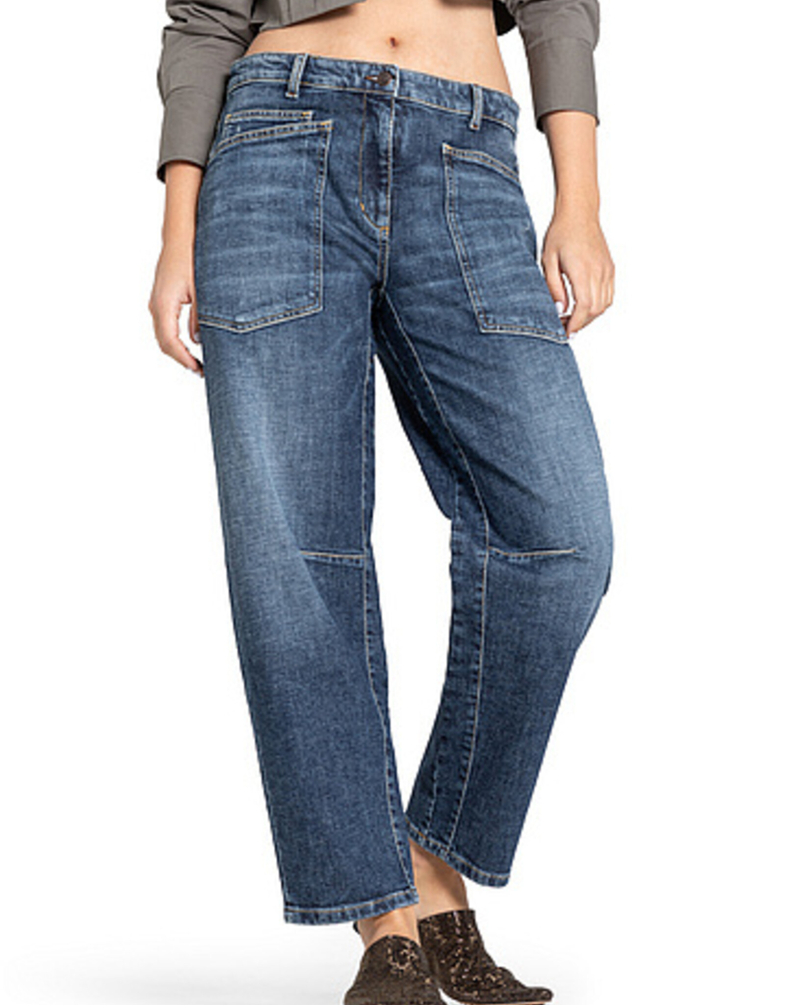 Cambio Ocean Jeans Dark Cross Soft