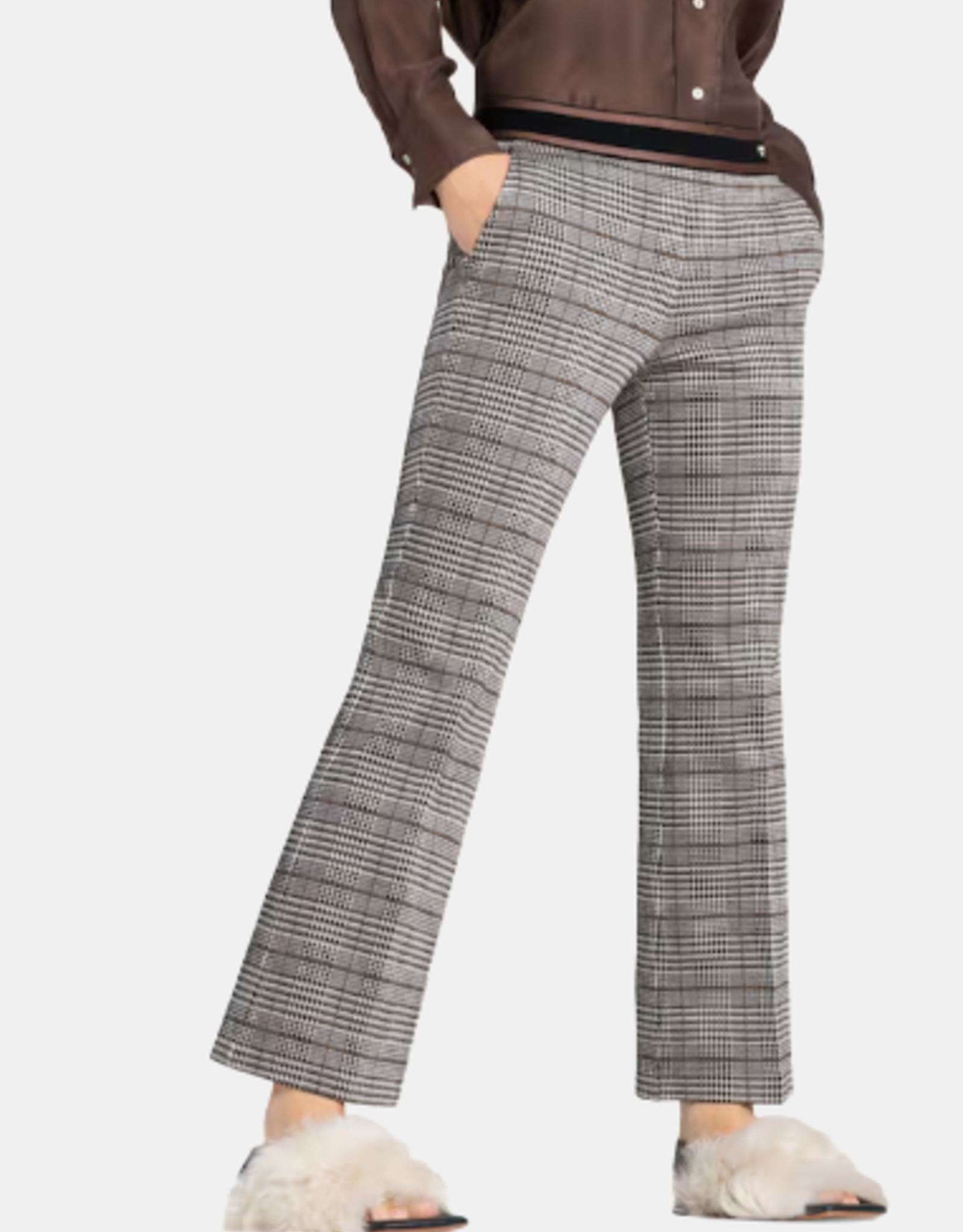 Cambio Pantalon Francoise Cropp Black Creme Bro Pantalon Prince De Galle