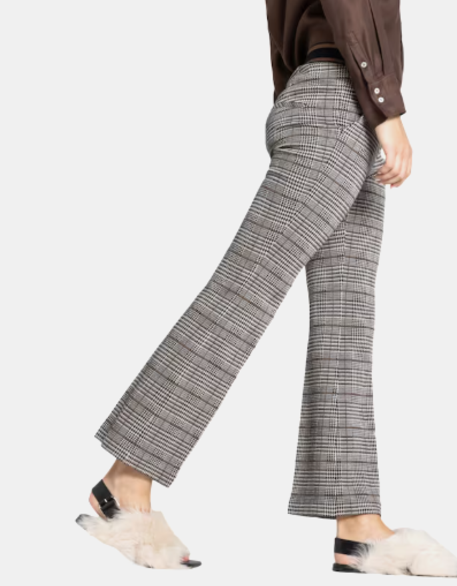 Cambio Pantalon Francoise Cropp Black Creme Bro Pantalon Prince De Galle