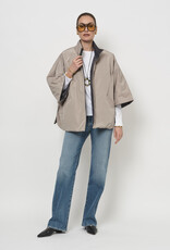LaSalle Poncho Reversible Taupe/Navy
