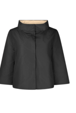LaSalle Poncho Reversible biscuit/Black