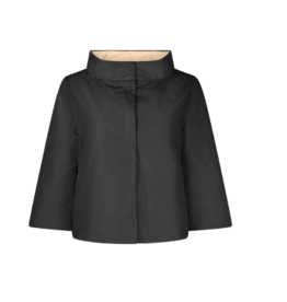 LaSalle Poncho Reversible biscuit/Black