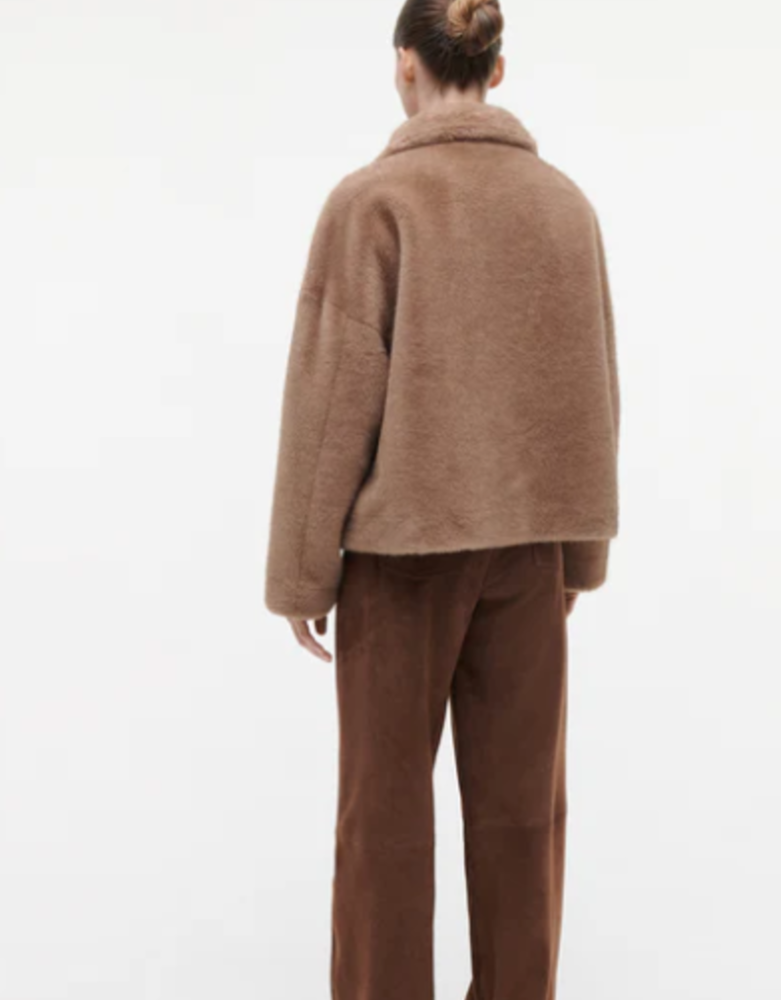 Studio AR Faje Faux Mink Camel