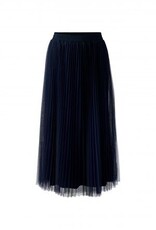 Oui Pleated Skirt  DK. Blue