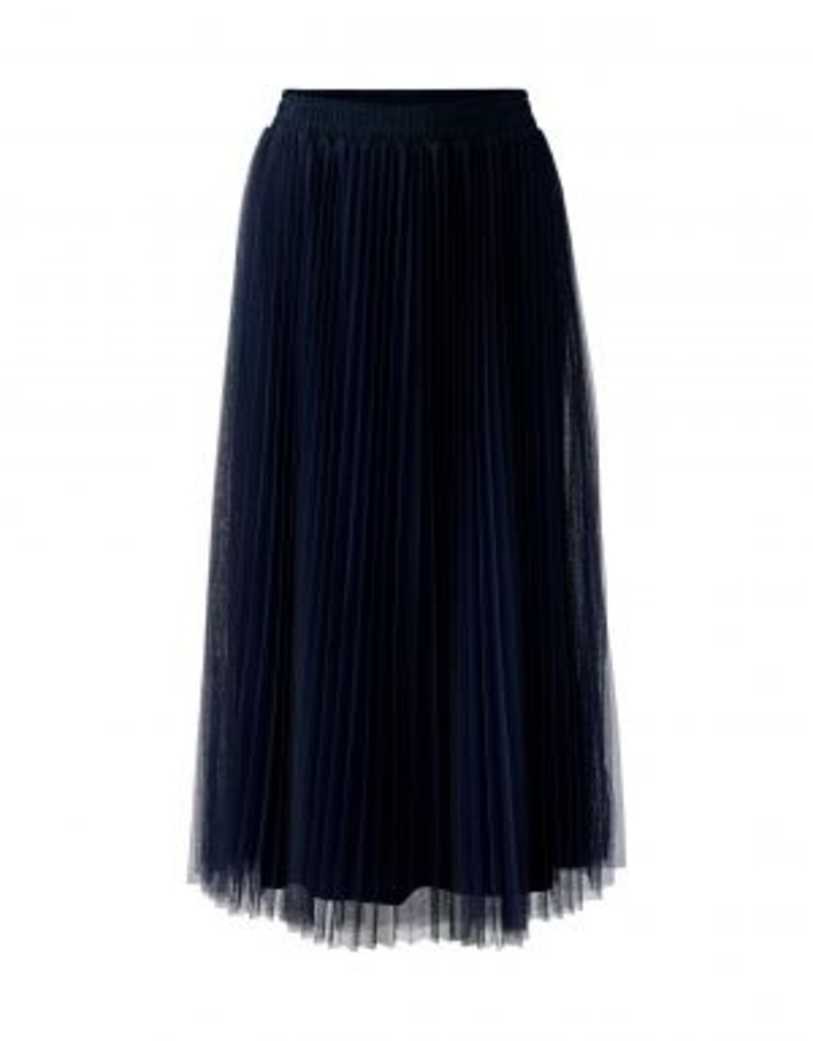 Oui Pleated Skirt  DK. Blue