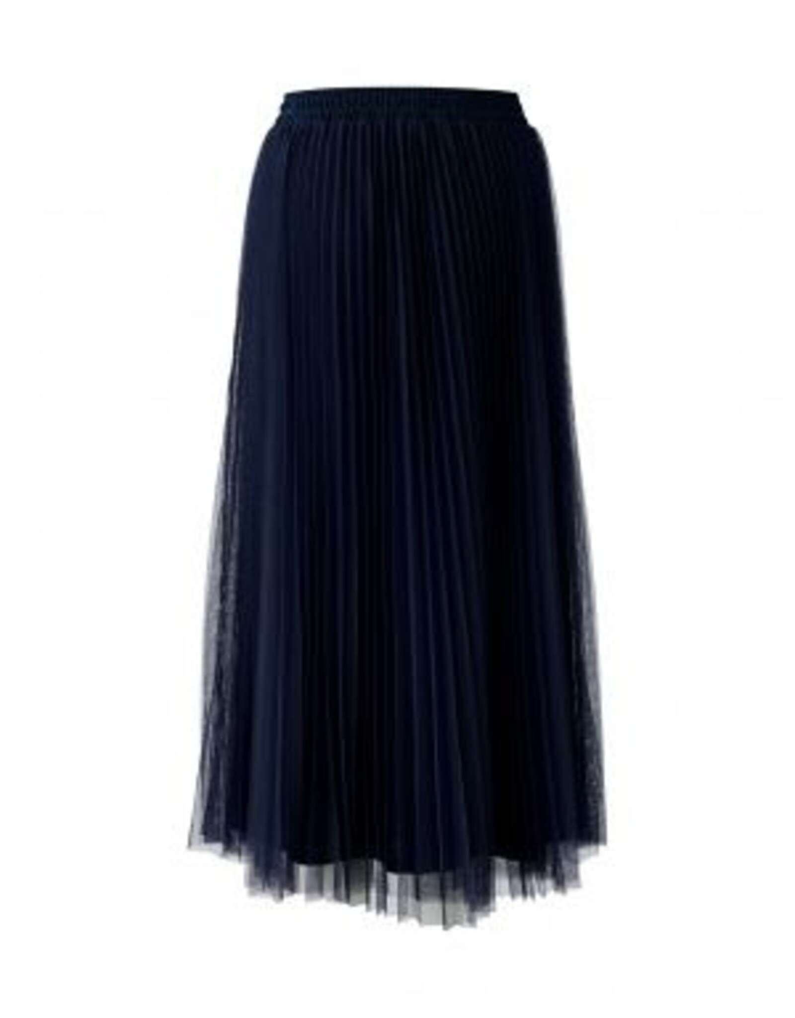 Oui Pleated Skirt  DK. Blue