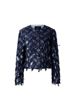 Oui Jacket Pailletten  DK. Blue Oui Jacket Pailletten  DK. Blue