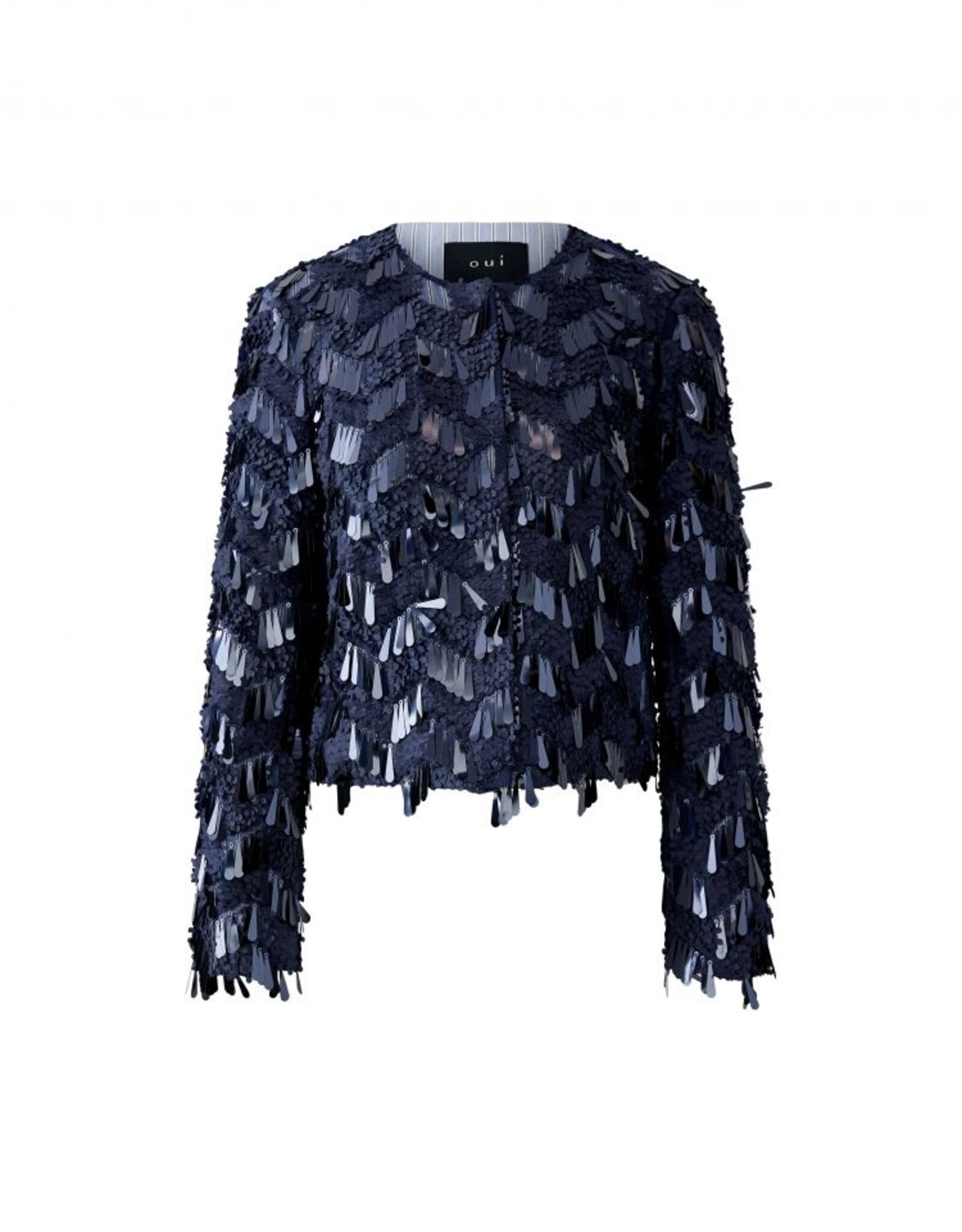 Oui Jacket Pailletten  DK. Blue