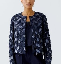 Oui Jacket Pailletten  DK. Blue