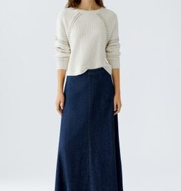 Oui Demin Skirt Raw Demin