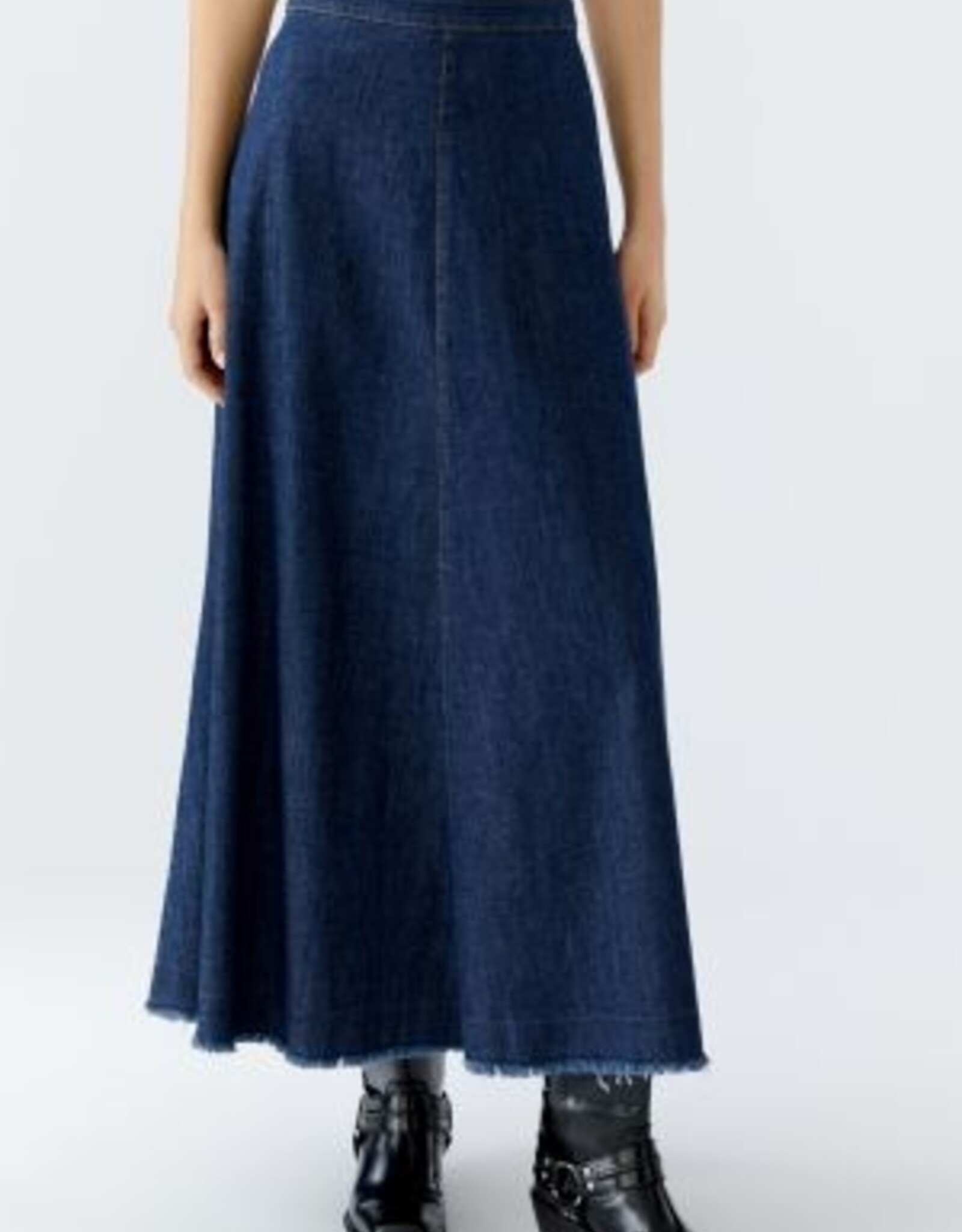 Oui Demin Skirt Raw Demin