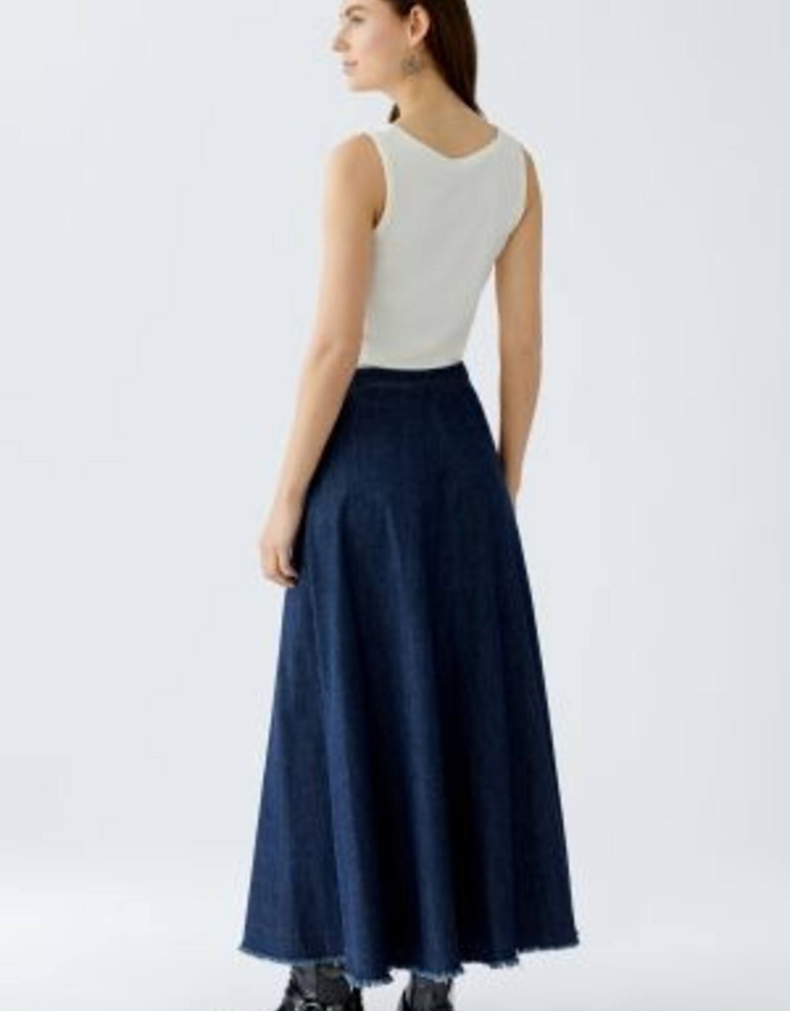 Oui Demin Skirt Raw Demin