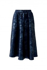 Oui Rok Marine Glans Jacquard Print