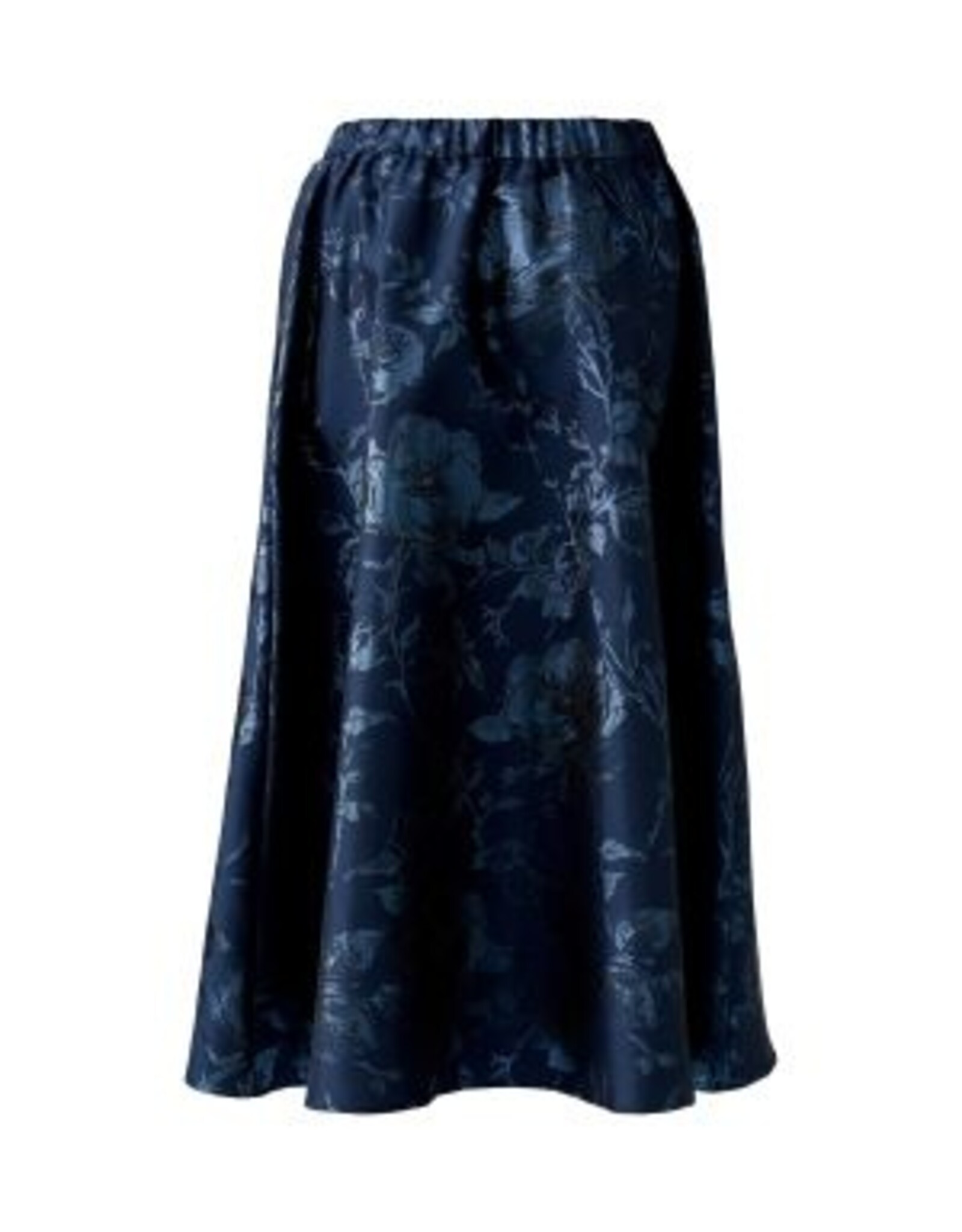 Oui Rok Marine Glans Jacquard Print