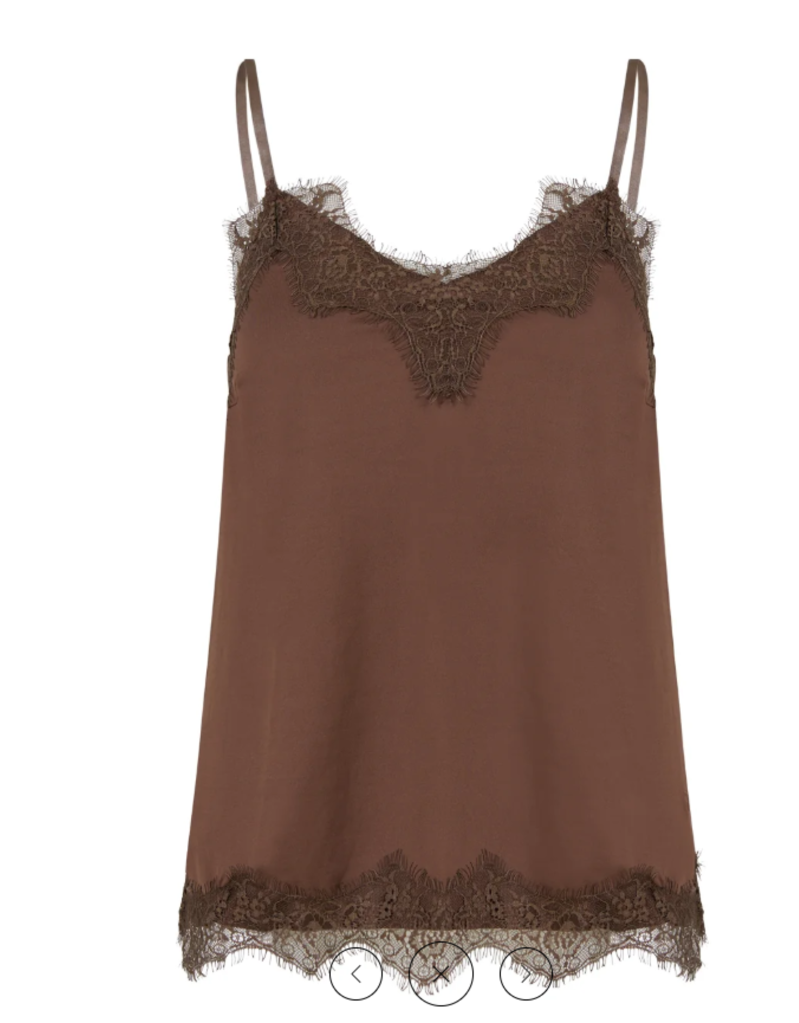 Coster Copenhagen Top Rosie Lace  Chocolat Nut