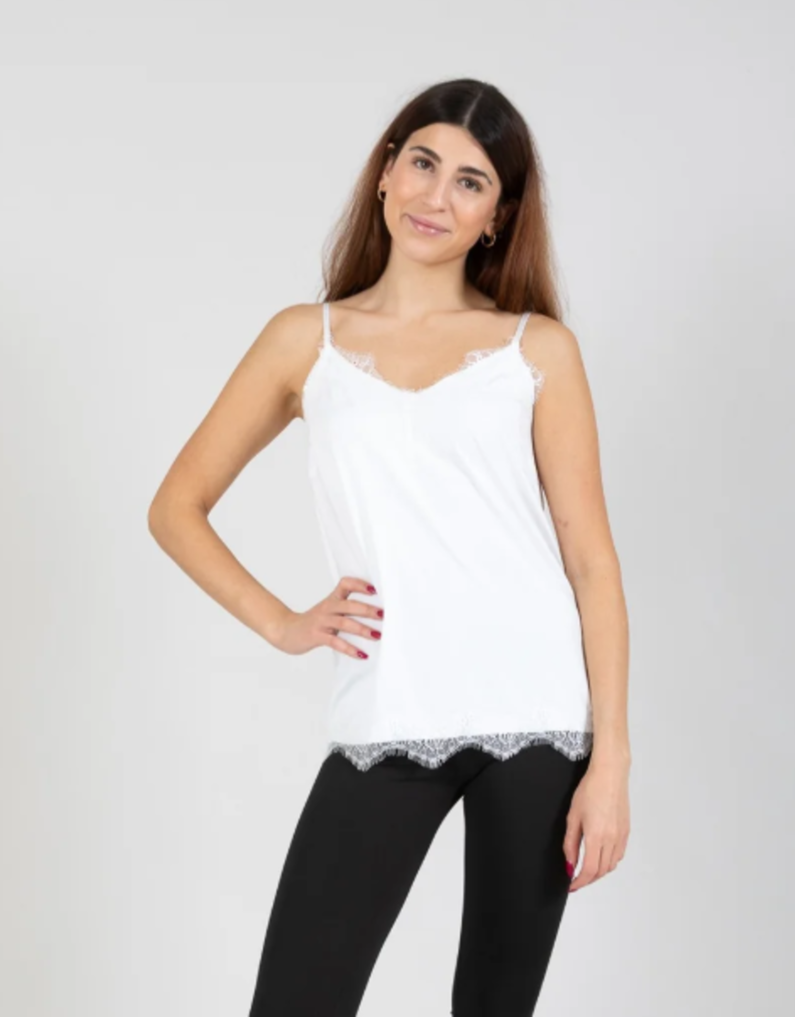 Coster Copenhagen Top Rosie Lace Off White