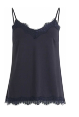 Coster Copenhagen Top Rosie Lace Night Sky Bleu