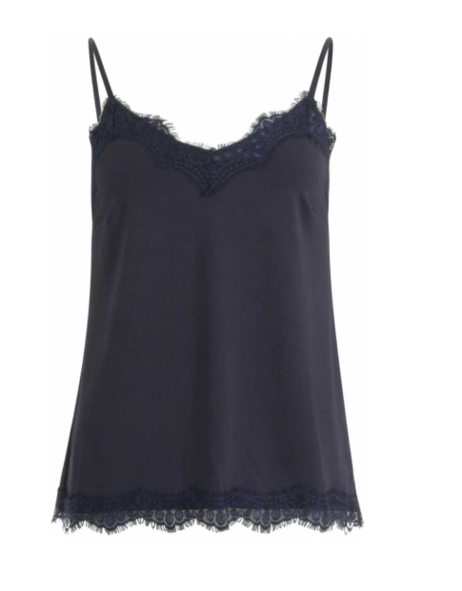 Coster Copenhagen Top Rosie Lace Night Sky Bleu