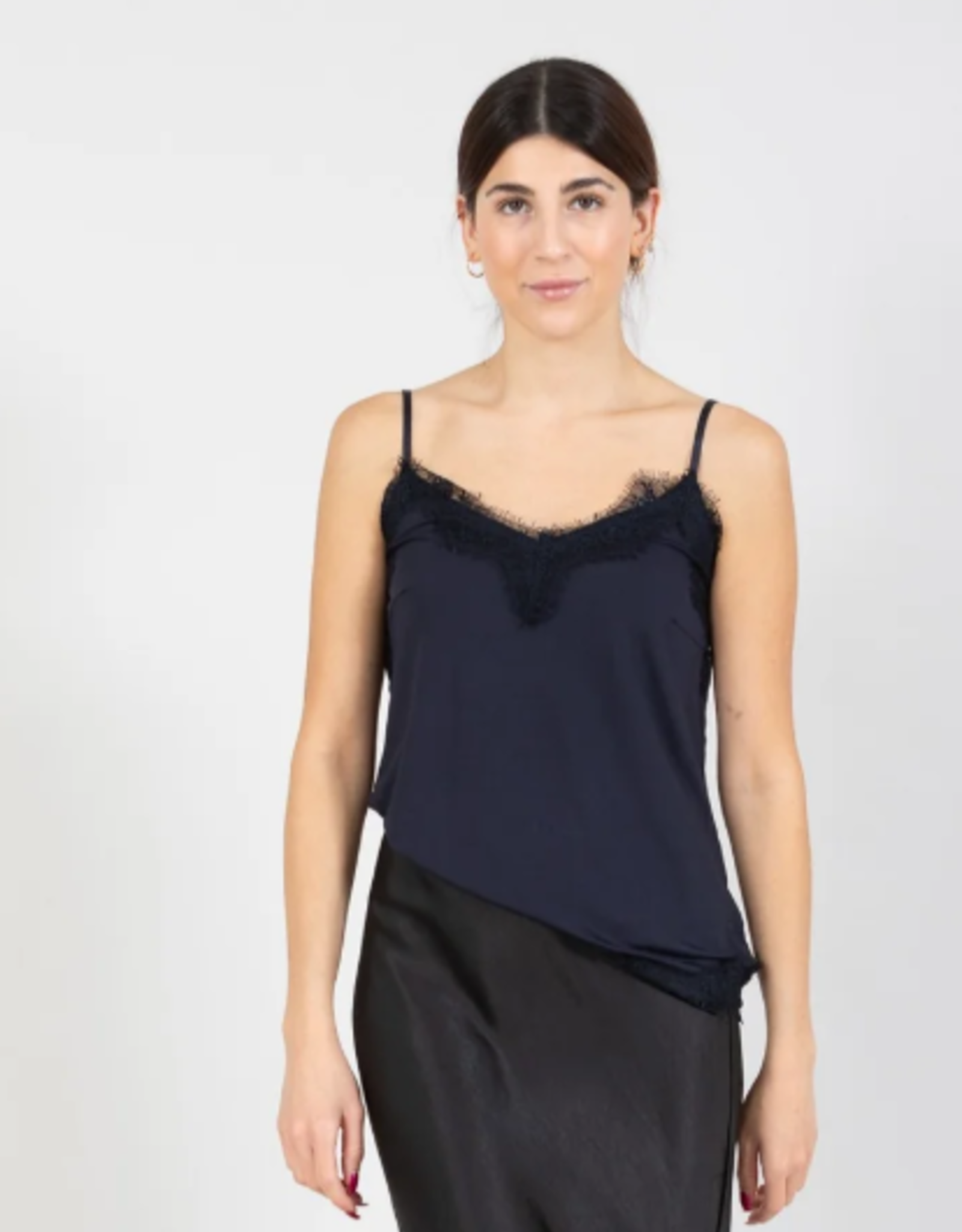 Coster Copenhagen Top Rosie Lace Night Sky Bleu