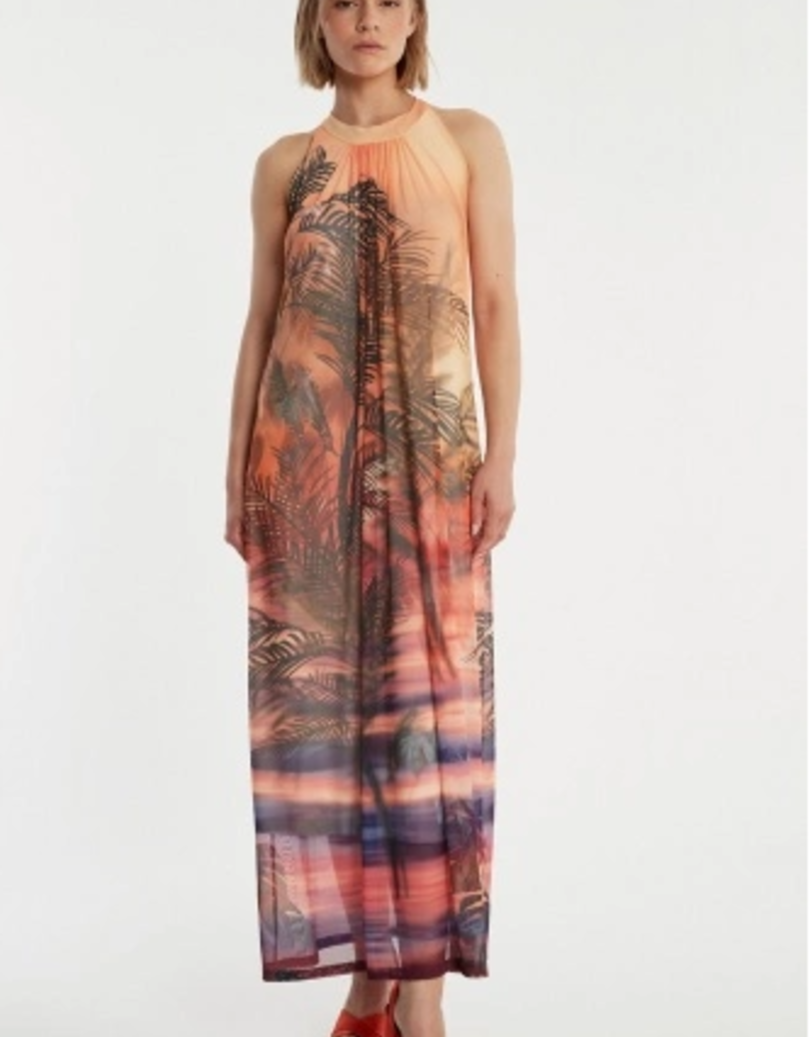 Ana Alcazar Jurk Halter Multi Print Mehs