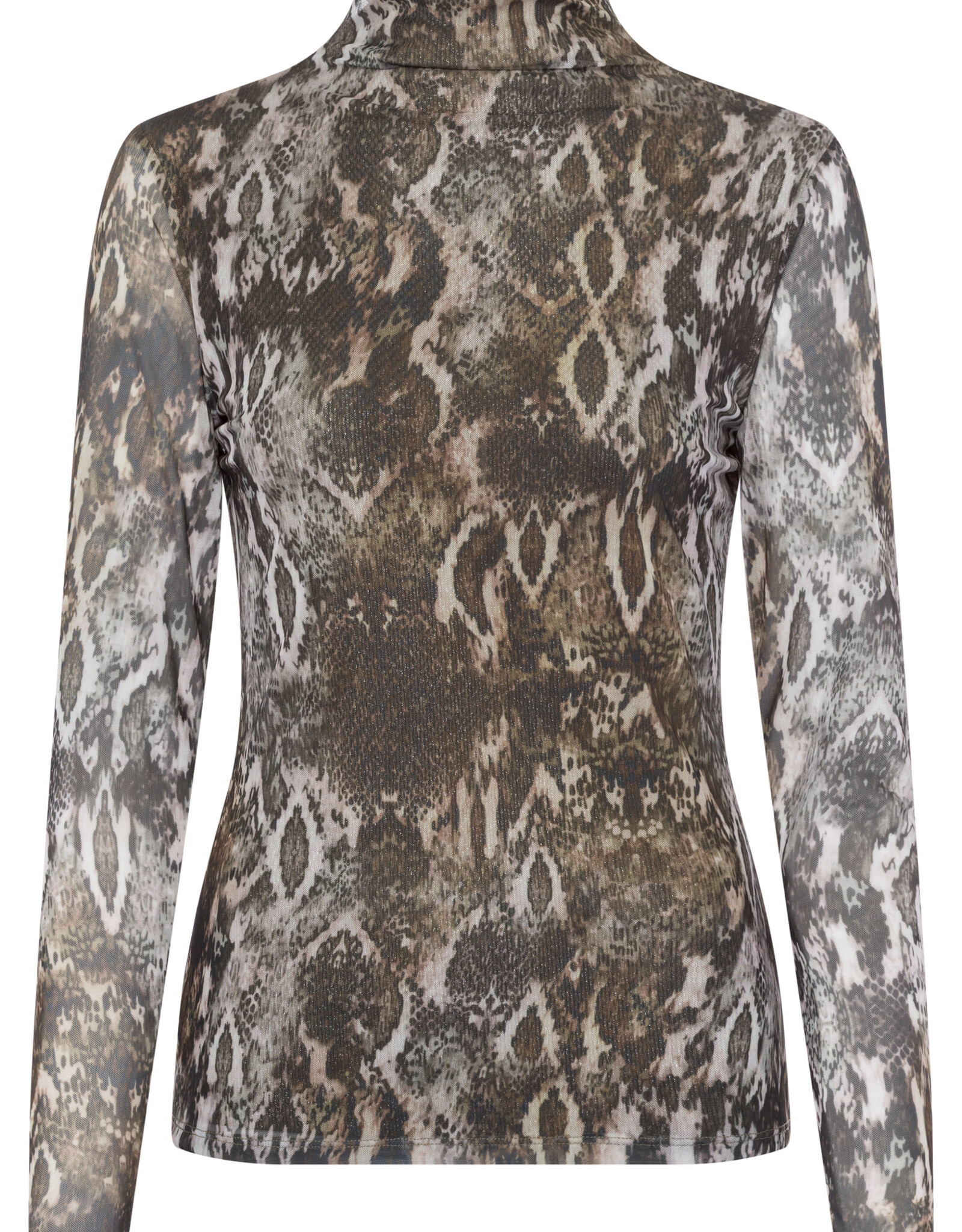 Marc Aurel Shirt Mesh Khaki Varied