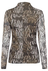 Marc Aurel Shirt Mesh Khaki Varied