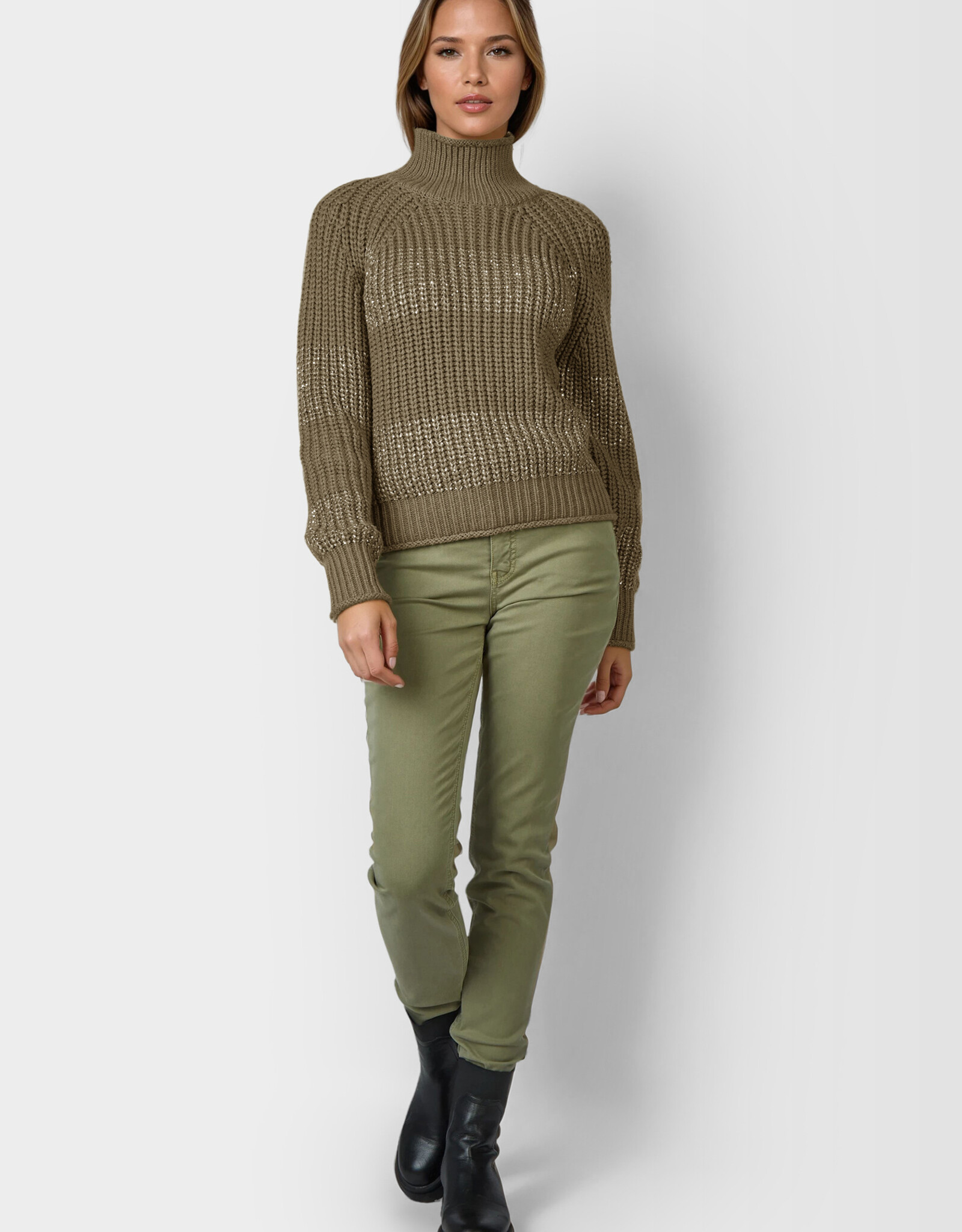 Marc Aurel Pullover Khaki Coll